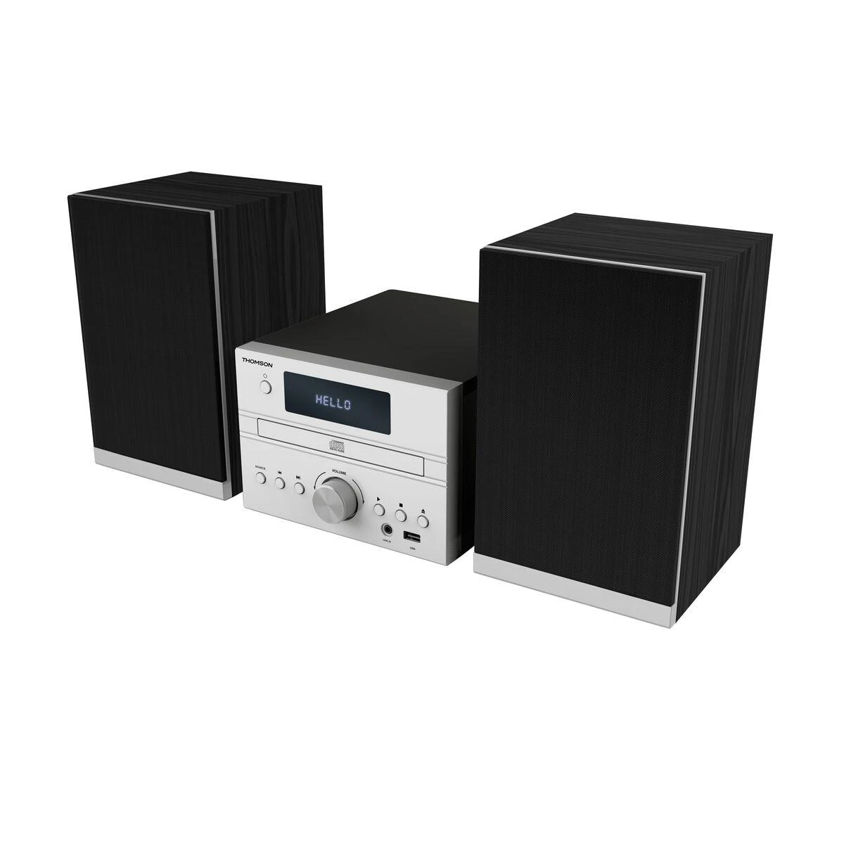 Muzikinis centras Garso Sistema - Thomson Micro Sound System BT CD/MP3/USB Pilkas