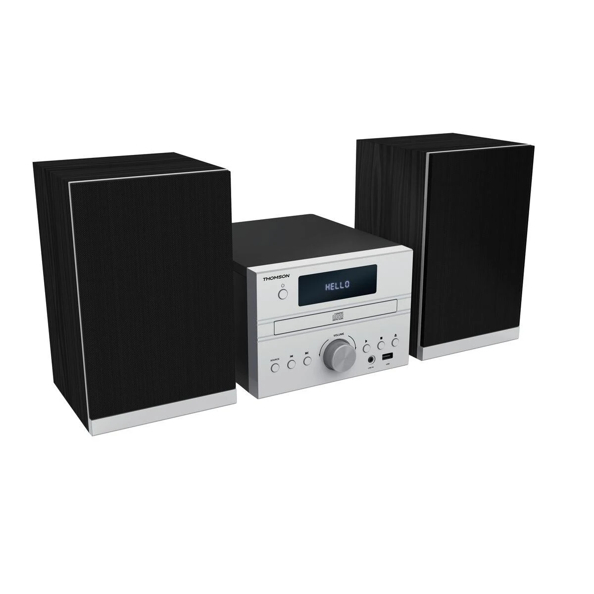 Muzikinis centras Garso Sistema - Thomson Micro Sound System BT CD/MP3/USB Pilkas