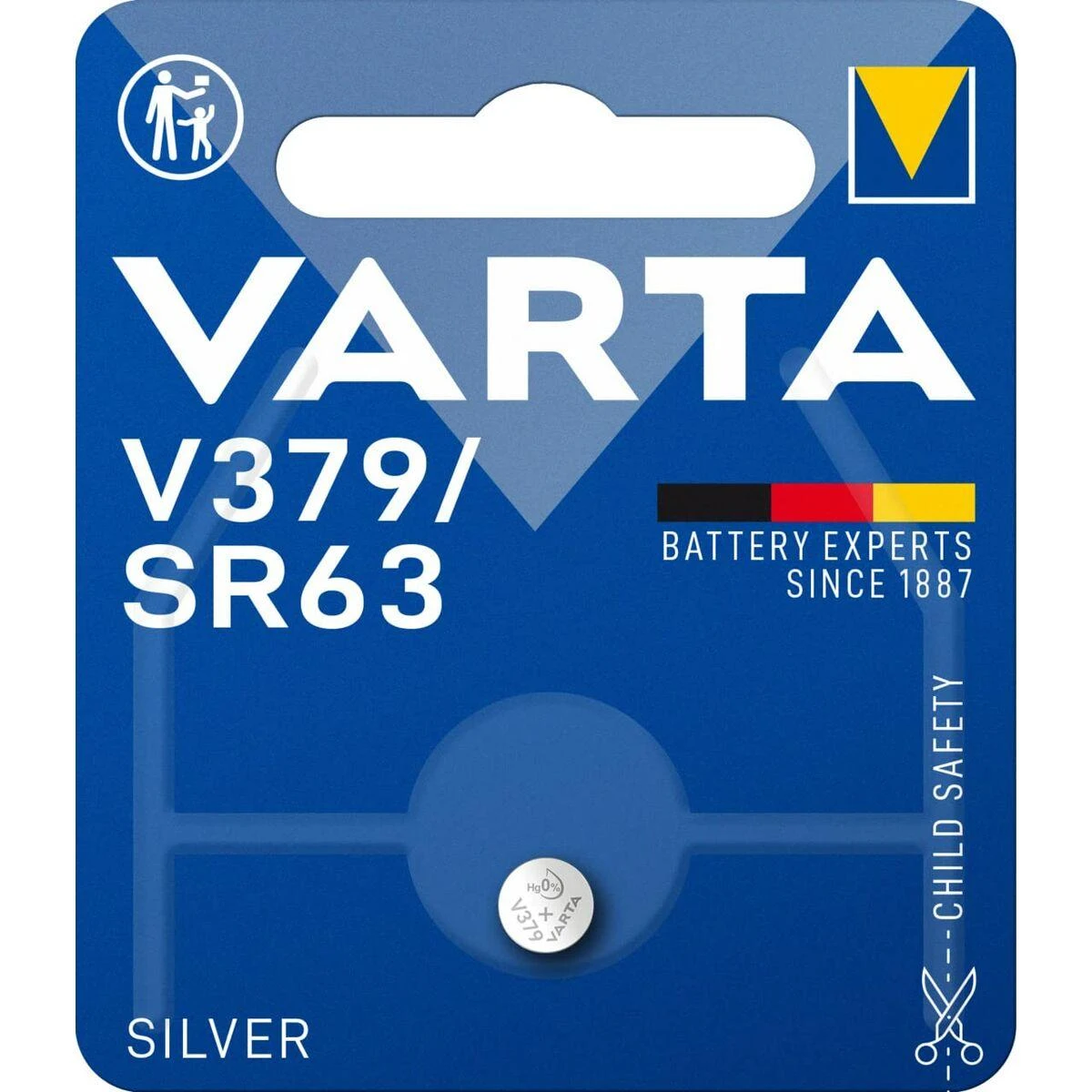 Varta V 379 Vienkartinė baterija SR63 Sidabro oksidas (S)