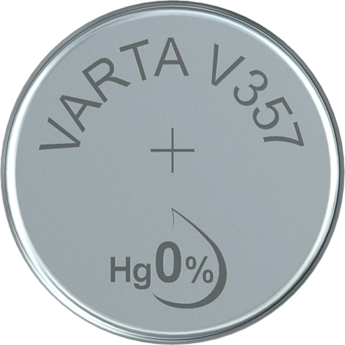 Varta V357 baterija-tabletė iš viršaus