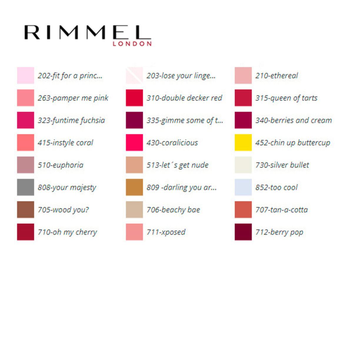 Rimmel London 60 Seconds Super Shine Nagų lakas Moterims 8 ml, 320 Rapid Ruby