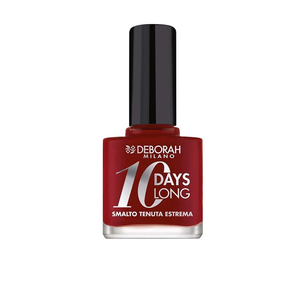 Deborah 10 Days Long Quick-Dry Nagų lakas 161 Dark Raudona, 11 ml