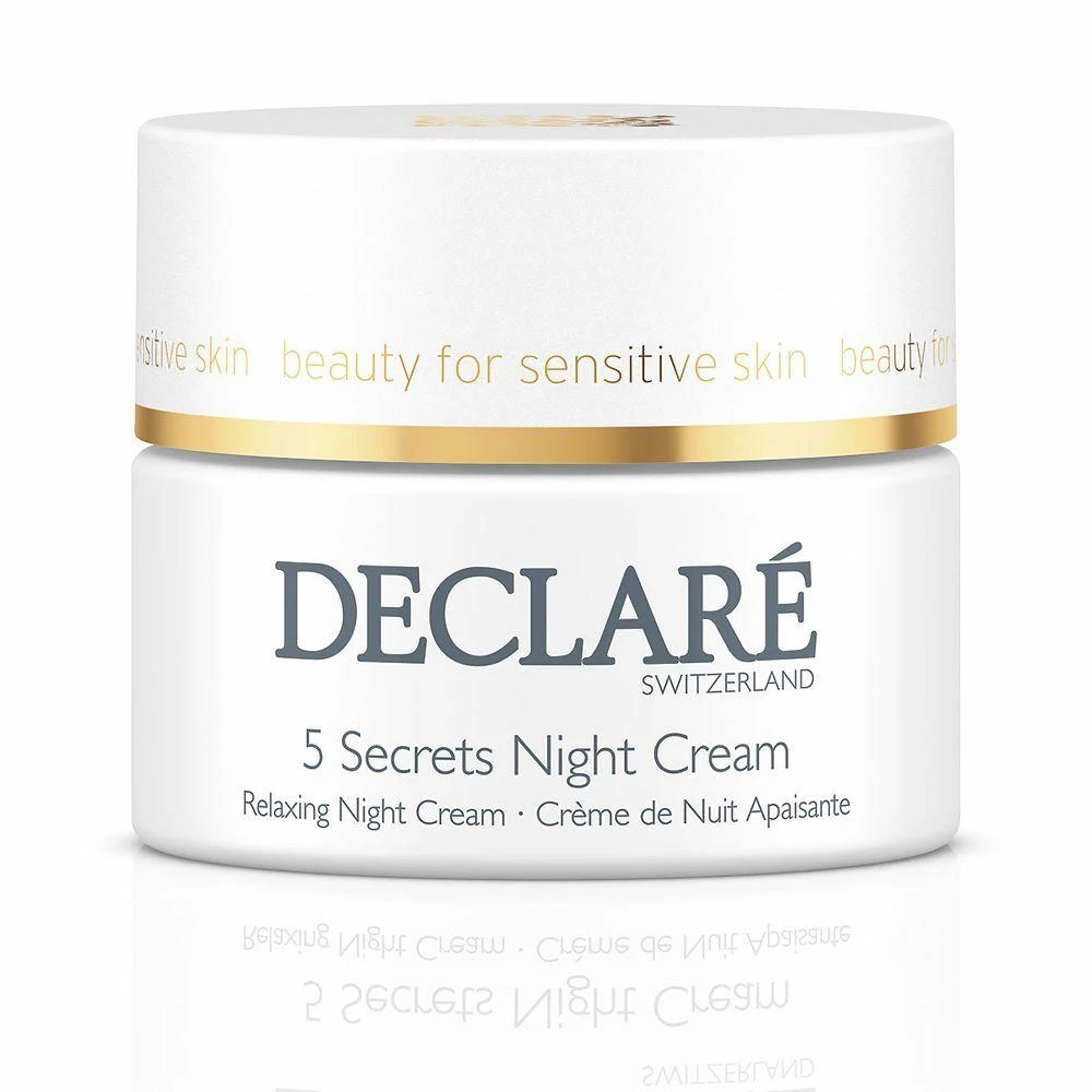 Declare Stress Balance 5 Secrets Night Kreminis atpalaiduojamasis naktinis veido kremas, 50 ml