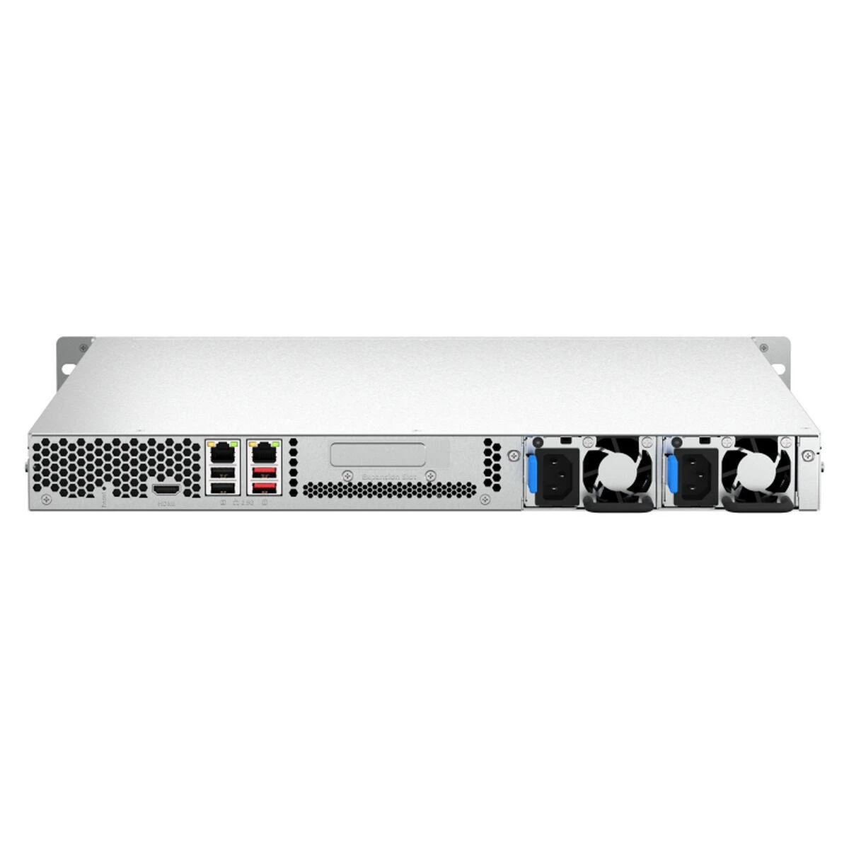 Serveris QNAP TS-464U-RP NAS Rack (1U) Intel® Celeron® N5095 8 GB DDR4 0 TB QNAP Turbo System Aliuminio, Juodas