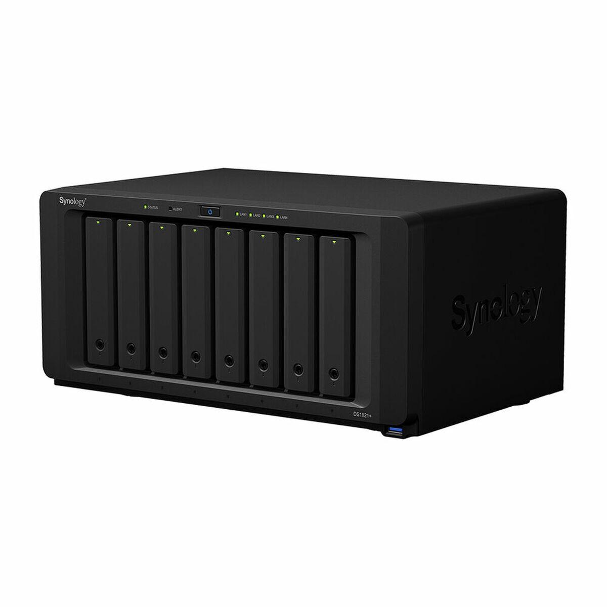 Serveris Synology Sinologija | Bokštas NAS | DS1821+ | Iki 8 HDD/SSD Hot-Swap | AMD Ryzen | „Ryzen V1500B Quad Core“ | Procesoriaus dažnis 2,2 GHz | 4 GB | DDR4