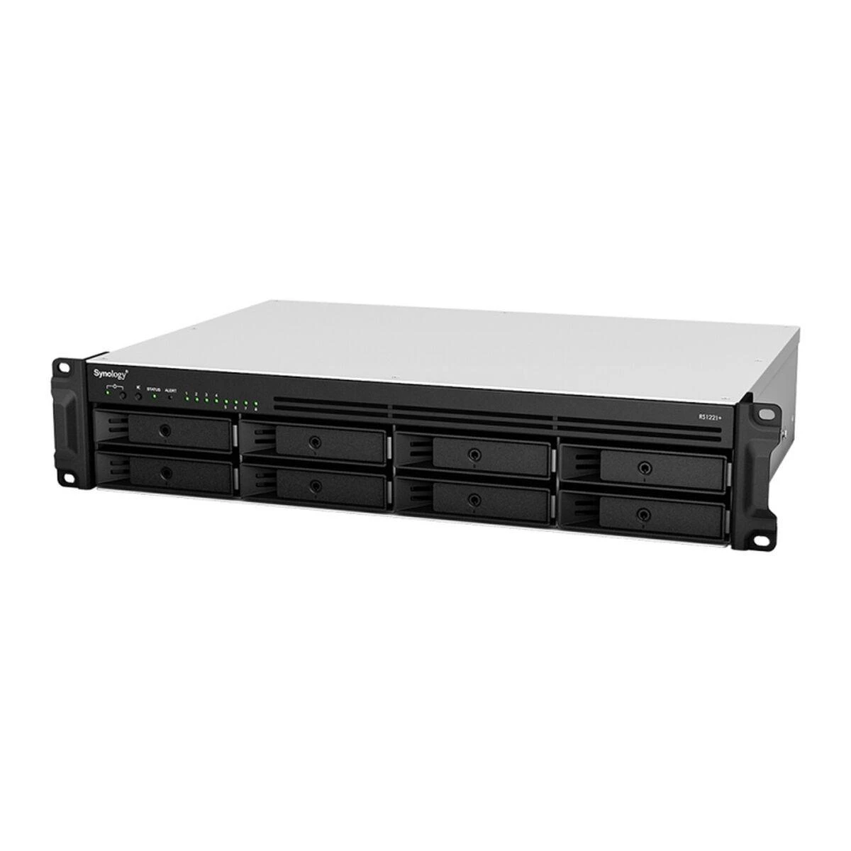 Serveris Synology Sinologija | Rack NAS | RS1221+ | Iki 8 HDD/SSD Hot-Swap | AMD Ryzen | „Ryzen V1500B Quad Core“ | Procesoriaus dažnis 2,2 GHz | 4 GB | DDR4