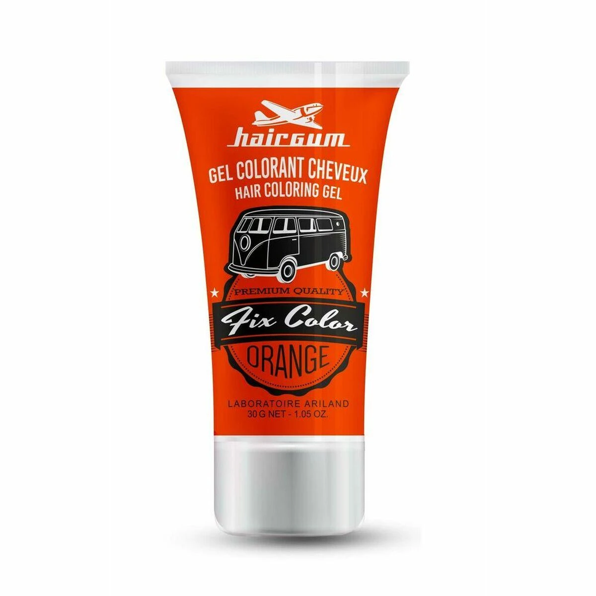 Trumpalaikiai plaukų dažai Hairgum Fix Color Oranžinė, 30 ml