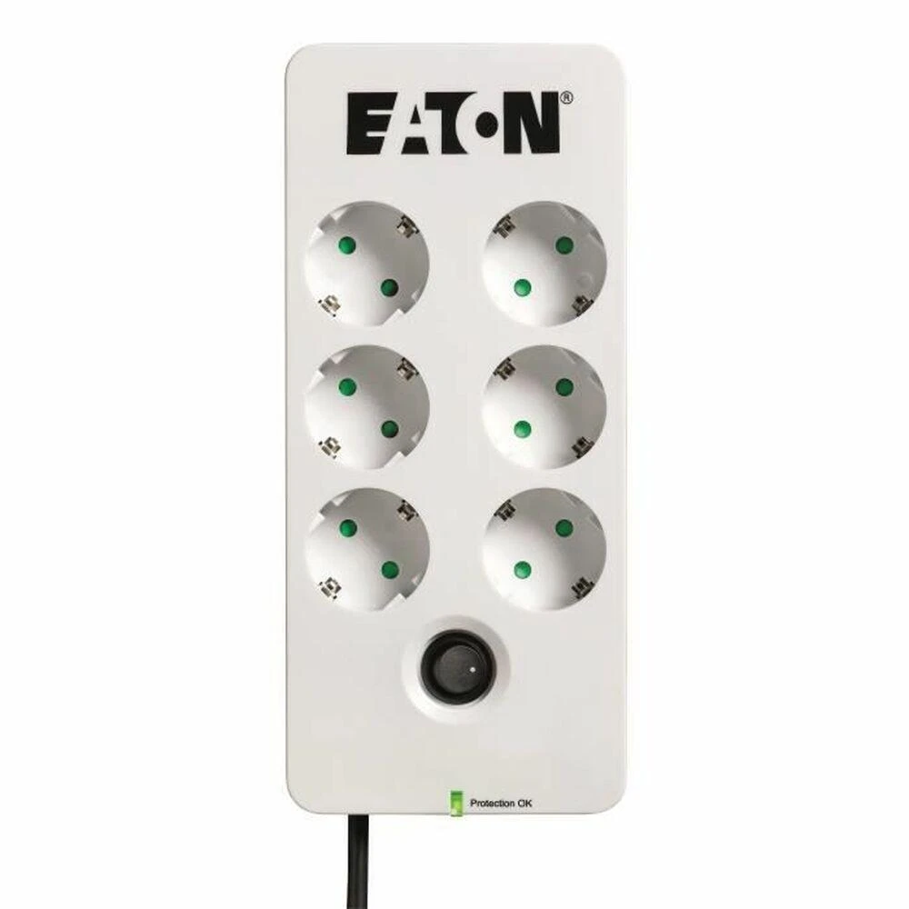 Eaton PB6D viršįtampių ribotuvas 6 AC išvestis(ys / čių) 220 - 250 V Juoda, Balta 1,5 m