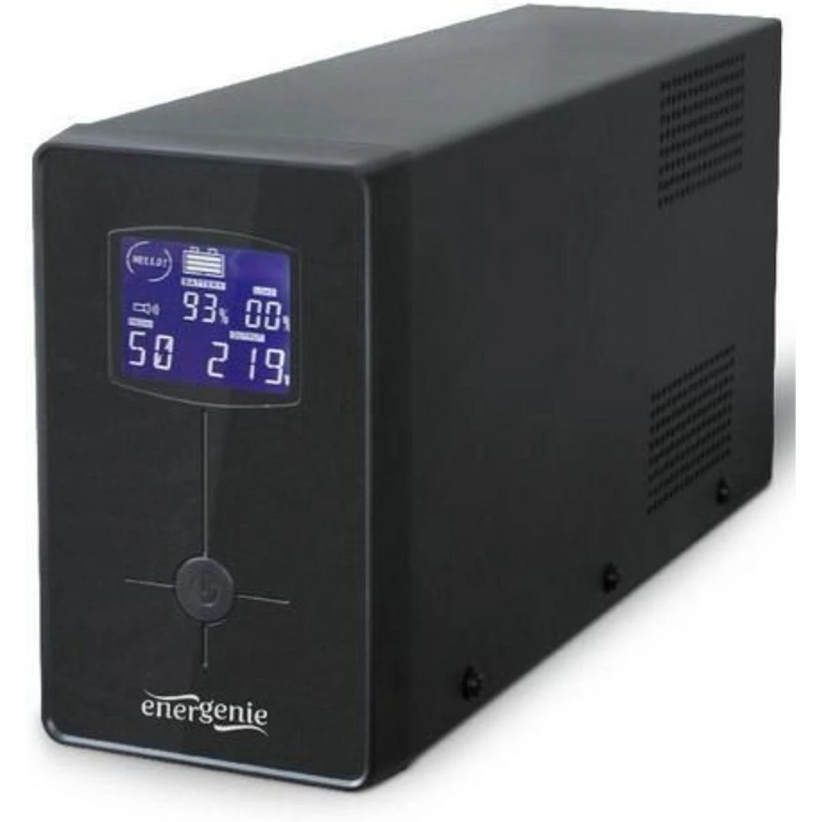 Gembird Energenie | UPS su USB ir LCD ekranu, Juodas | 850 VA | 220 V