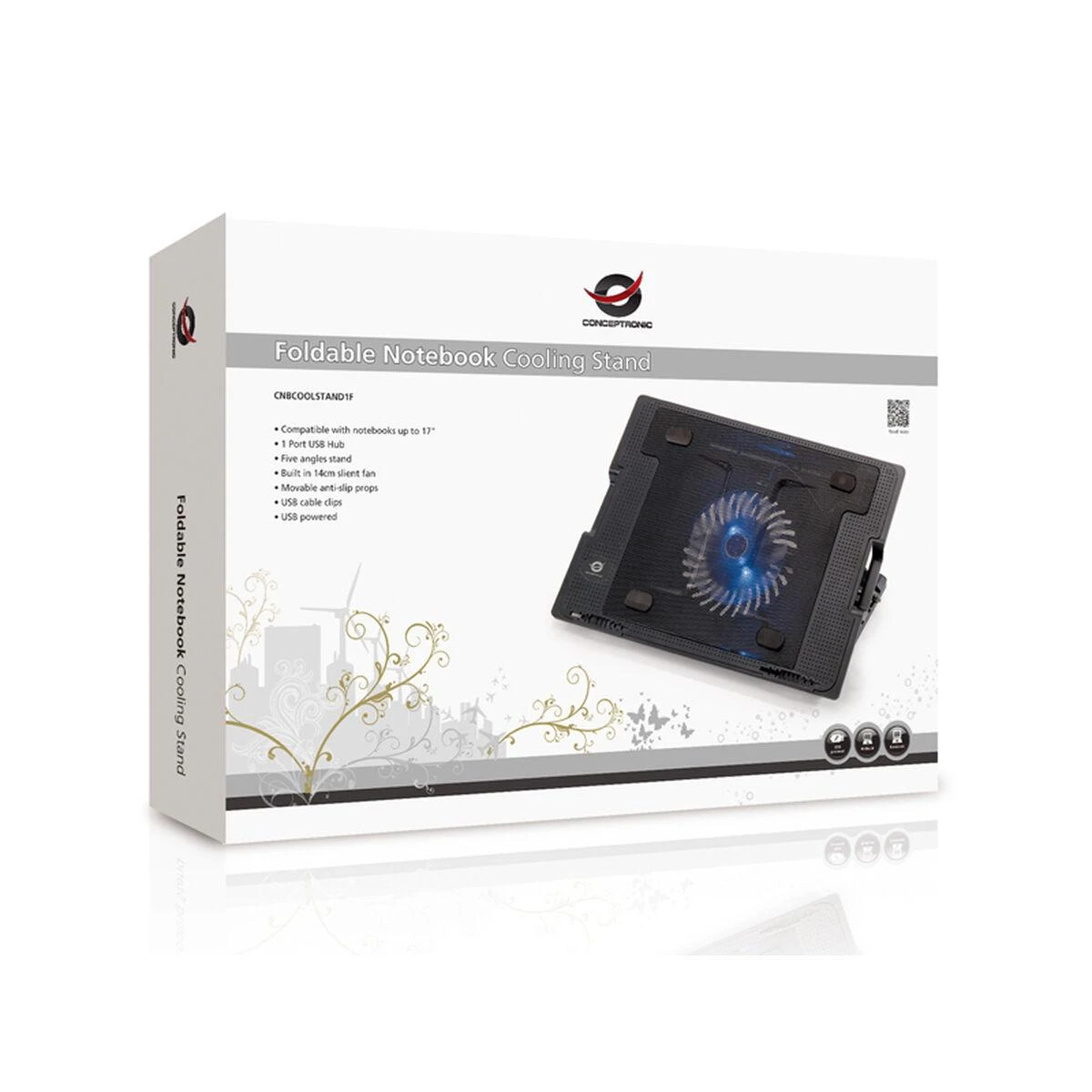 Aušinimo stovas Conceptronic THANA ERGO CNBCOOLSTAND1F