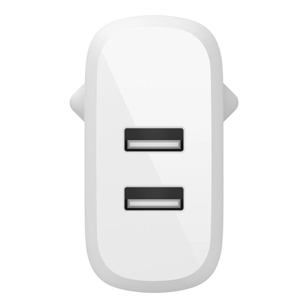 Įkroviklis Belkin Boost Charge 24W 2xUSB-A + USB-A to USB-C cable 1.0m baltas