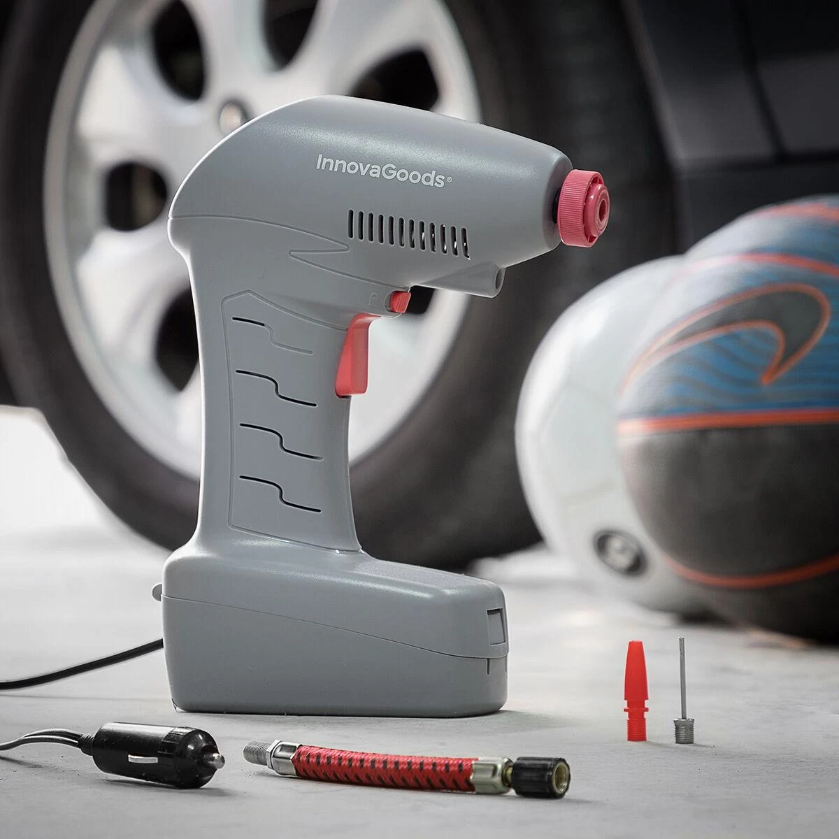 kompresorius automobilinis InnovaGoods przenośny kompresorius powietrza LED Airpro+ [V0103048]