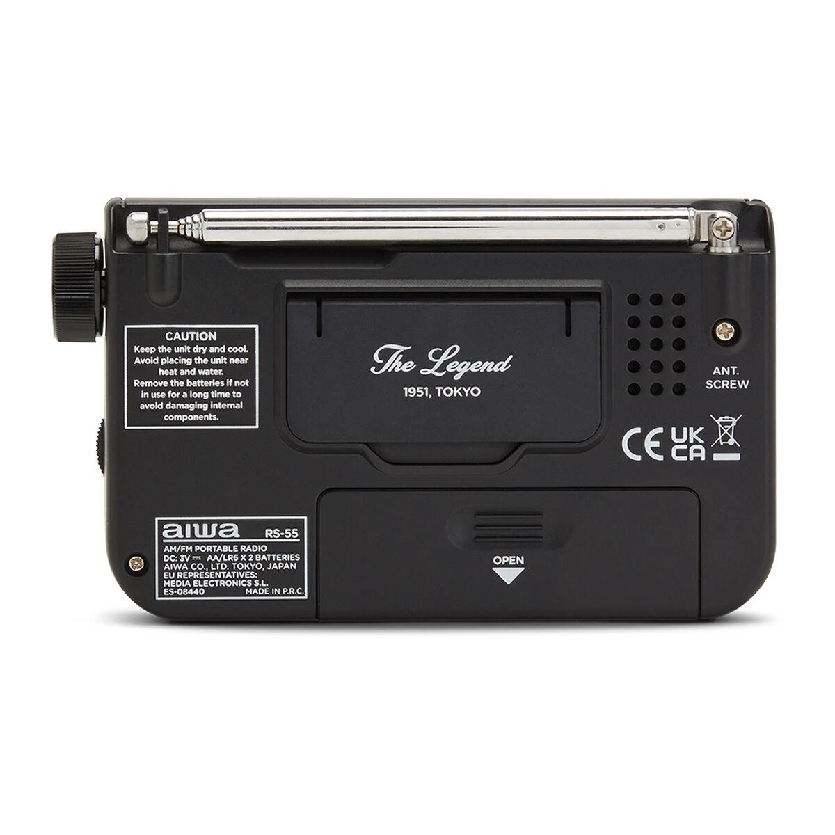Aiwa Radijo imtuvas FM/AM su 3.5mm lizdu, juodas