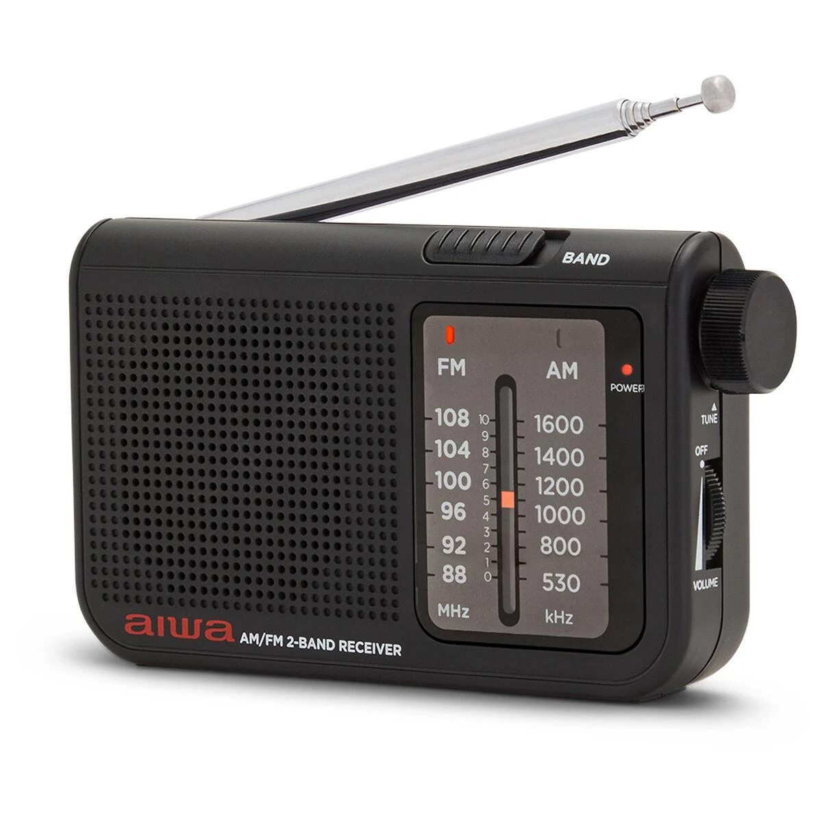 Aiwa Radijo imtuvas FM/AM su 3.5mm lizdu, juodas