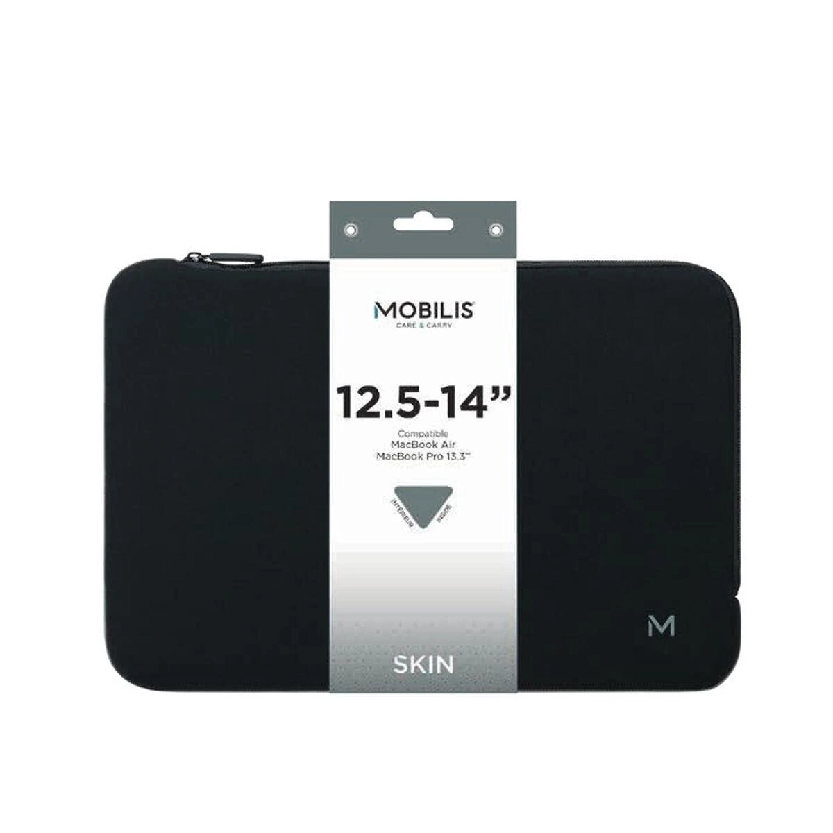Krepšys Mobilis Mobilis Skin torba na laptop 35,6 cm (14'') Dėklas kieszeniowe Juodas, Pilka