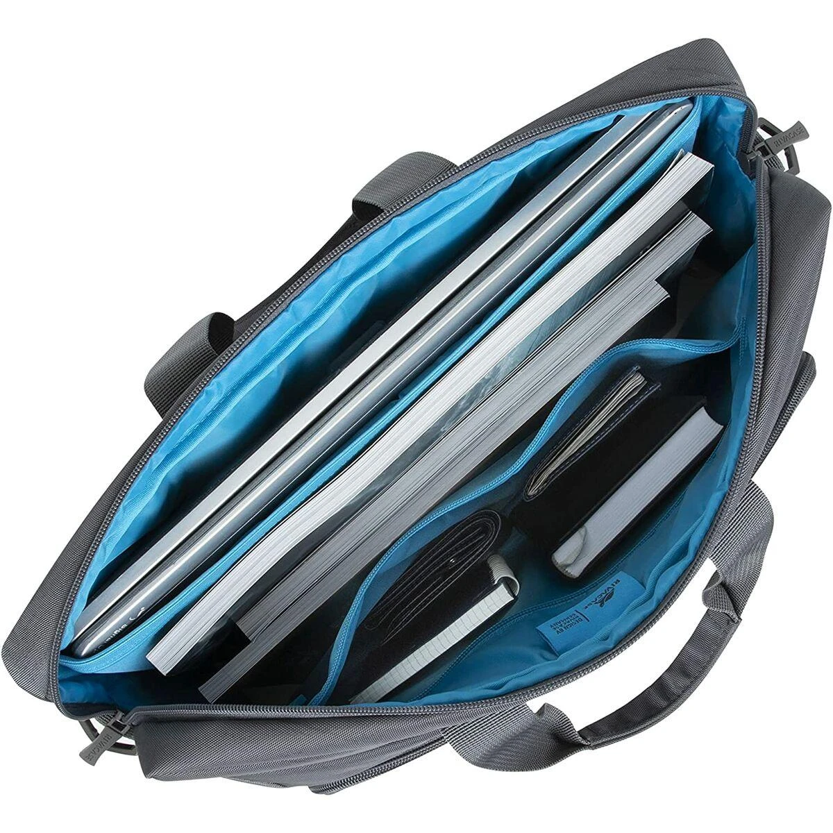 Dėklas RIVACASE 7531 pilkas Alpendorf-ECO Nešiojamas kompiuteris bag 15.6-16"