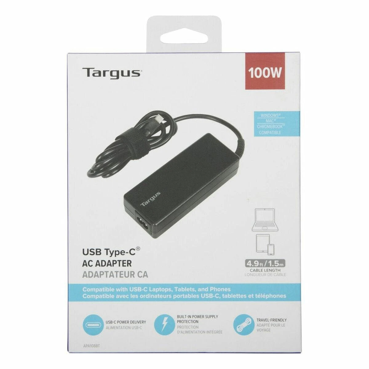 TARGUS USB-C 100W PD Įkroviklis