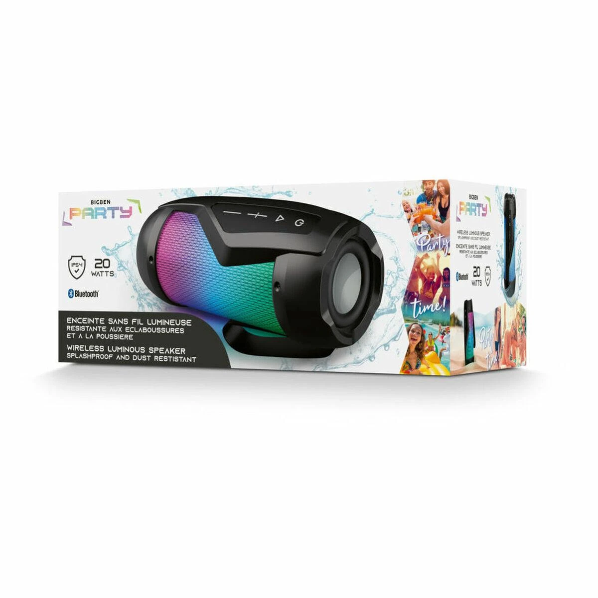 Big Ben Outdoor Luminous Speaker Party Mini IPX54 Autorius Bigben Juodas