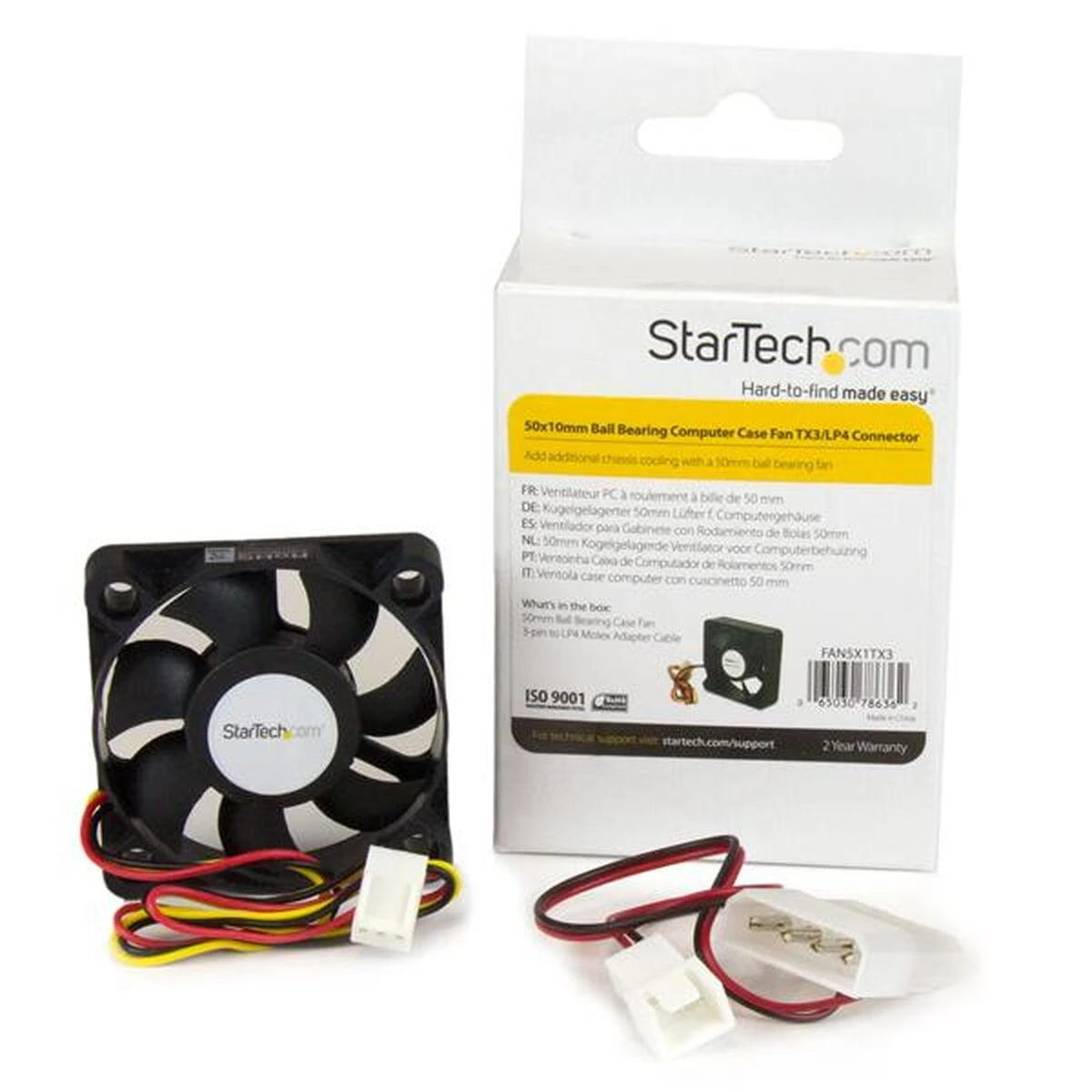 StarTech 50mm ventiliatorius su pakuote