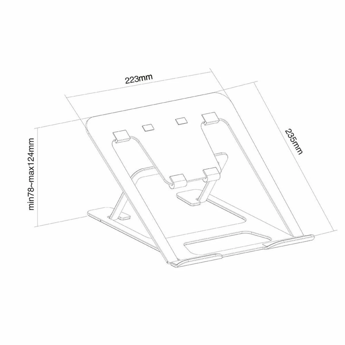 Neomounts NEWSTAR NOTEBOOK DESK STAND Juodas (ERGONOMIC)