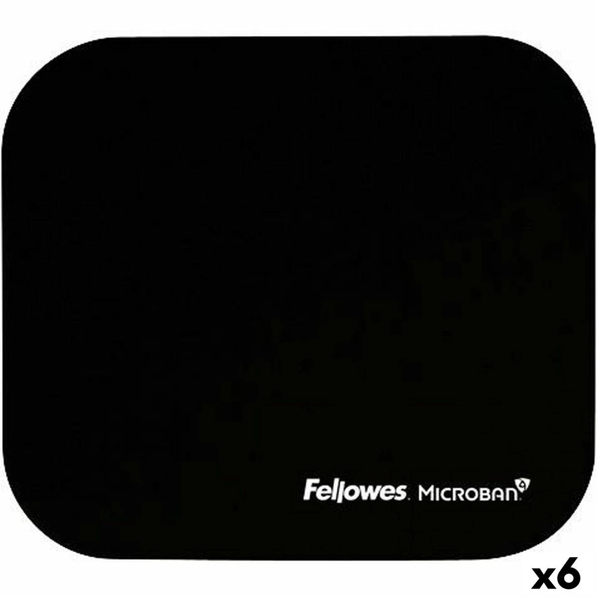 Fellowes Microban pelės kilimėlis, 264 mm x 280 mm x 3 mm, juodos spalvos