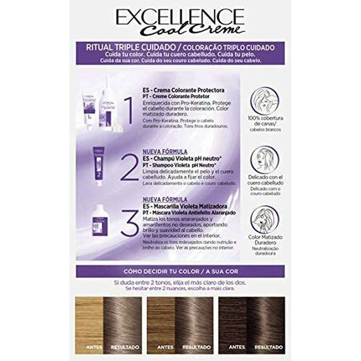 plaukų dažai L'oreal Professionnel Excellence Creme Colour 7,11-Intense Ash Skirtas šviesiems plaukams 192ml