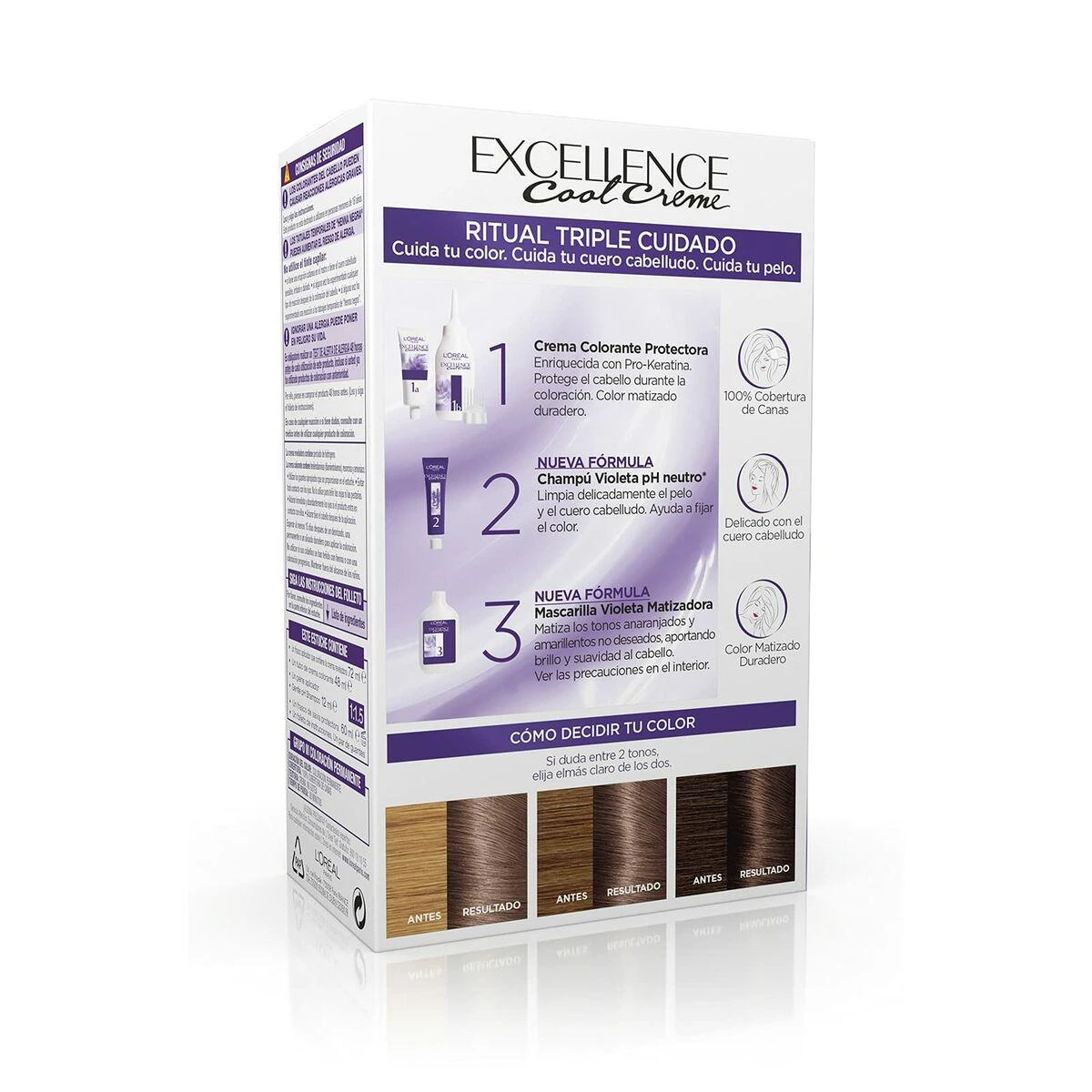 plaukų dažai L'oreal Professionnel Excellence Creme Colour 7,11-Intense Ash Skirtas šviesiems plaukams 192ml