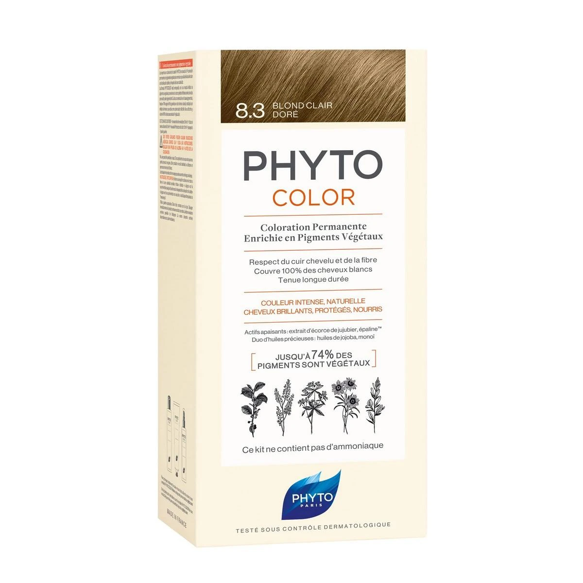 Phyto plaukų dažai 8.3 Blond Clair Doré