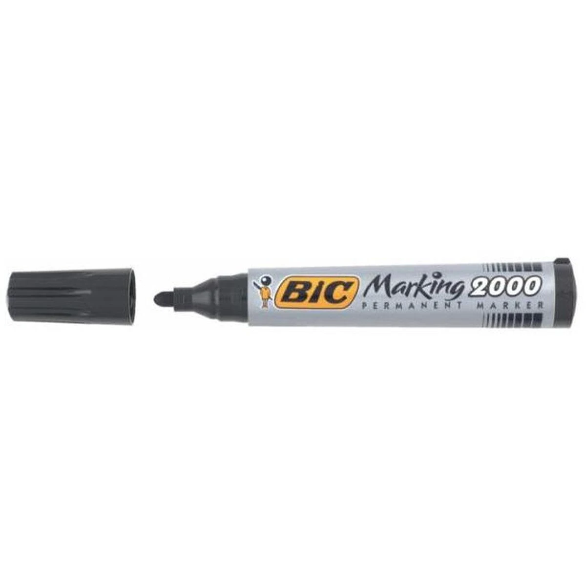 Bic Permanentinis žymeklis Eco 2000 2-5 mm, juodas, pakuotėje 12 vnt. 000095
