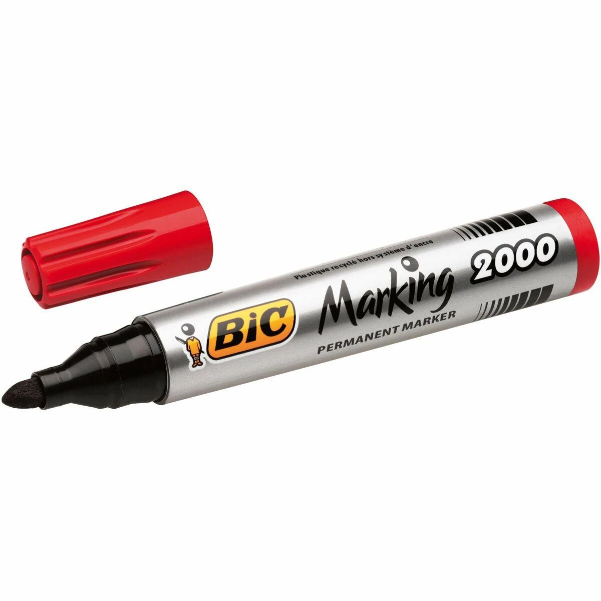 Bic Permanentinis žymeklis Eco 2000 2-5 mm, raudonas, pakuotėje 12 vnt. 000033