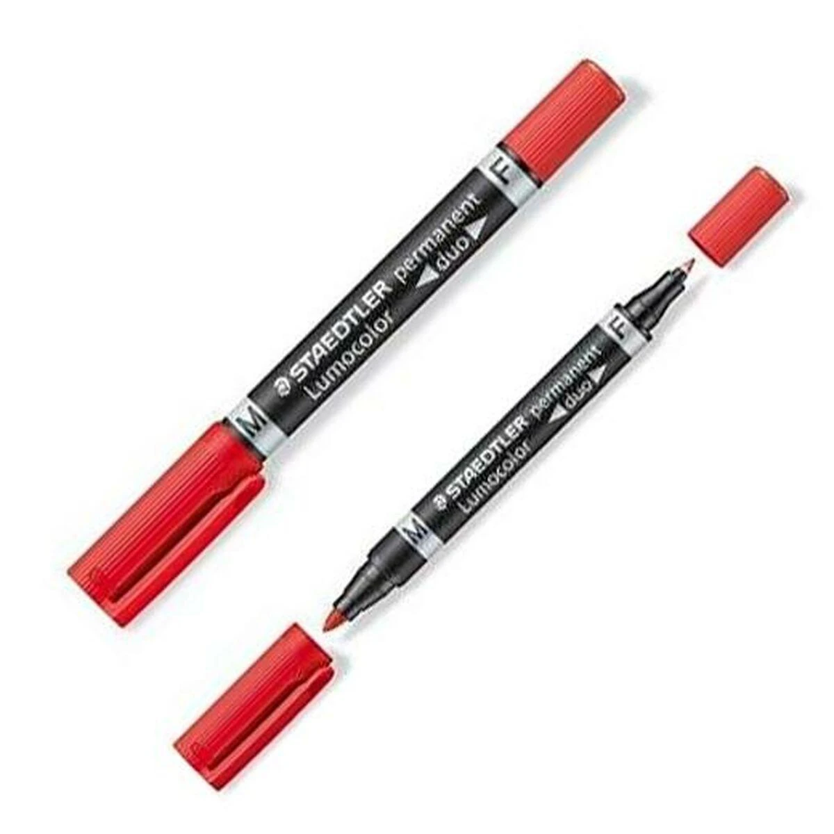Staedtler Nuolatinis žymuo Staedtler Lumocolor 348 vieno raudonojo 10 vienetų