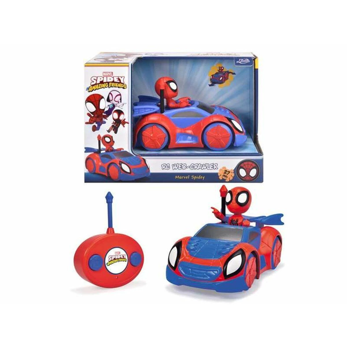 Dickie „Disney Marvel Spidey Car RC Cabriolet Roadster“ nuotolinio valdymo valdymas