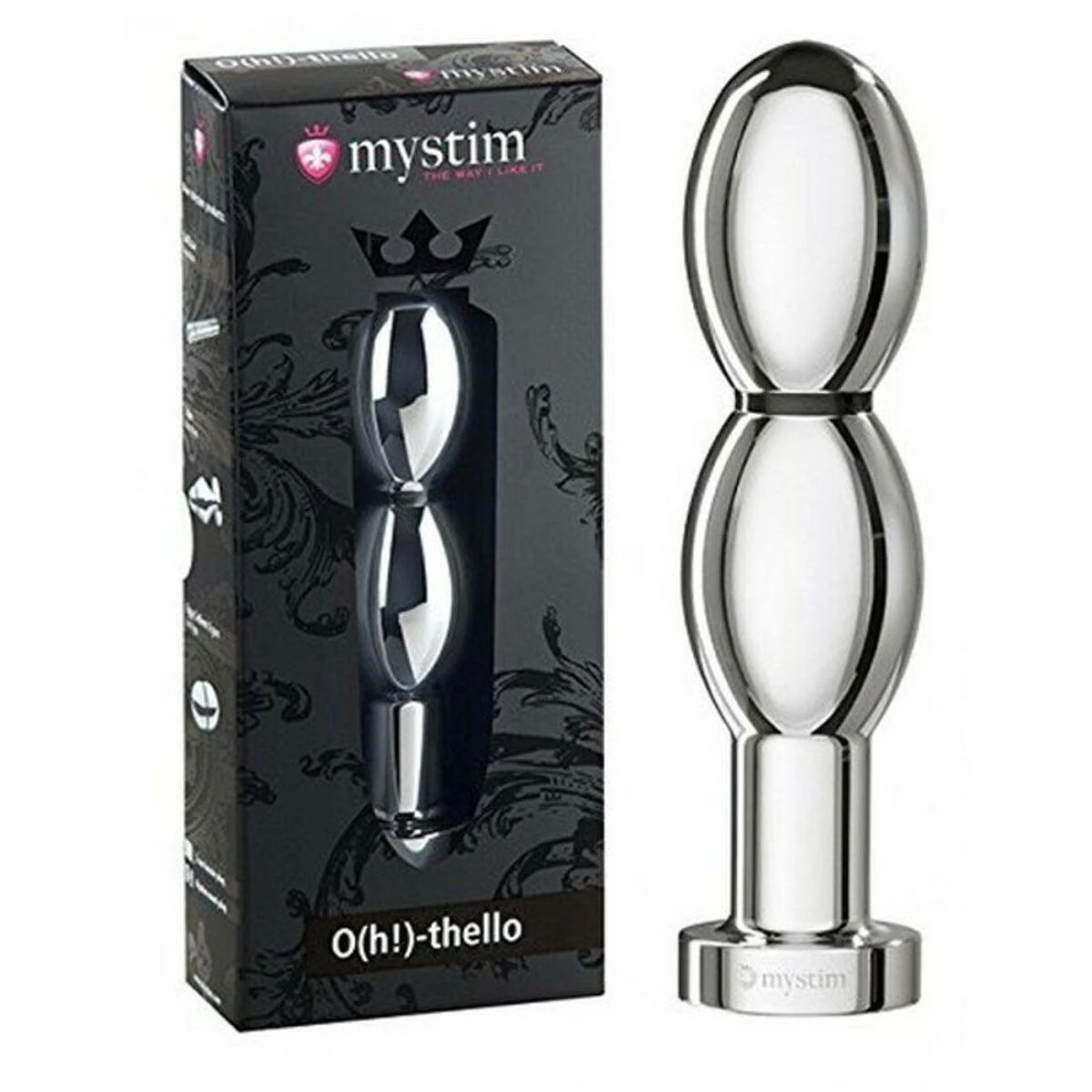 Mystim O(h!)-thello metalinis dildas su pakuote
