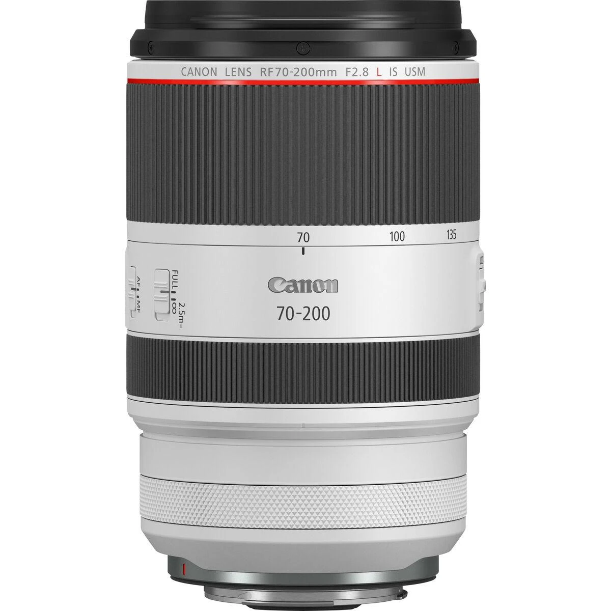 Canon RF 70-200mm F2.8L IS USM MILC/SLR Priartinimo teleobjektyvas Juoda, Balta