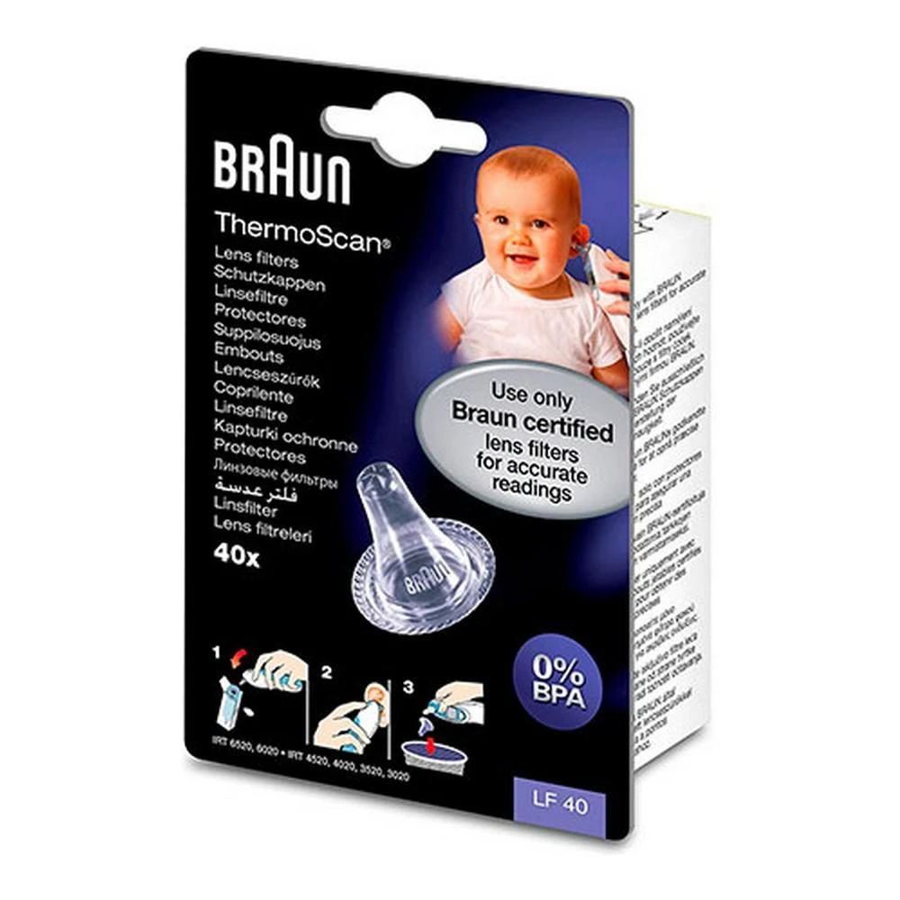 Braun ThermoScan® vienkartiniai lęšių filtrai, 40 vnt. LF40