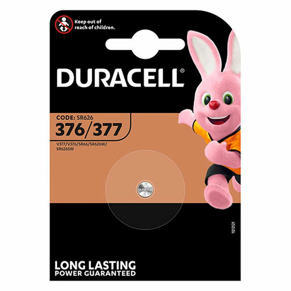 Baterijos DURACELL 377, 1pc