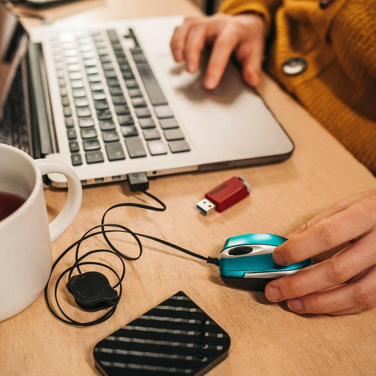 Verbatim Go Mini kompiuterinė pelė USB A tipo Optinis 1000 DPI Abiems rankoms