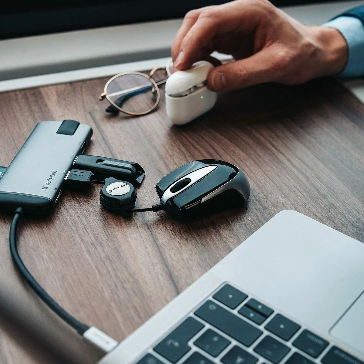 Verbatim Go Mini kompiuterinė pelė USB A tipo Optinis 1000 DPI Abiems rankoms