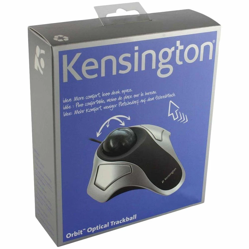 Pelė Leitz KENSINGTON Orbit Optinė Trackball juodas metallic