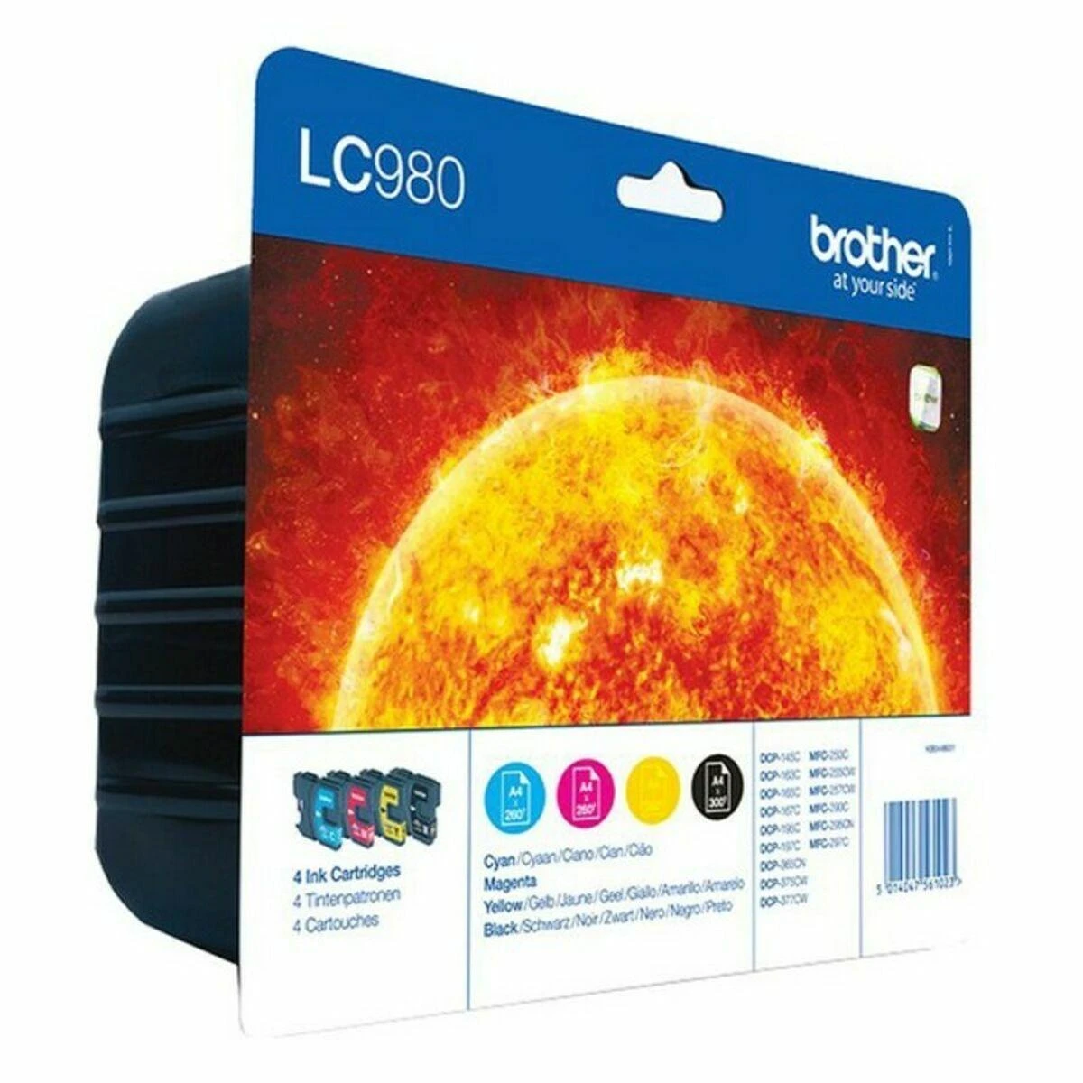 Rašalo kasetė Brother LC980 CMYK | DCP145C/ DCP165C/ MFC250C/MFC290C