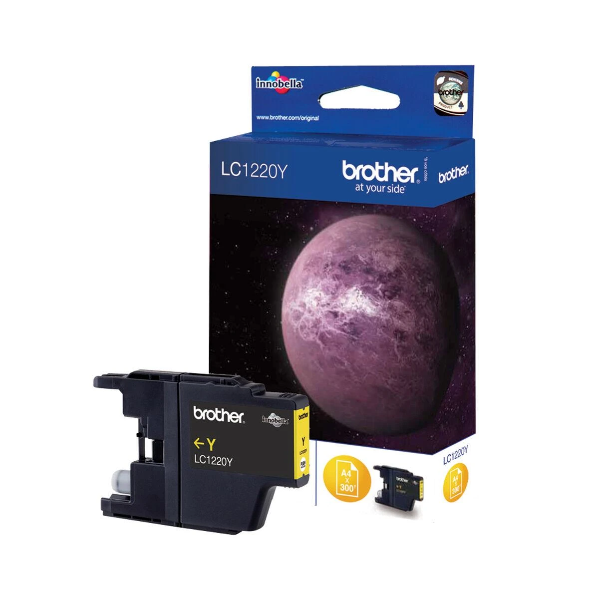 BROTHER LC-1220Y TONERIS Geltonas 300P