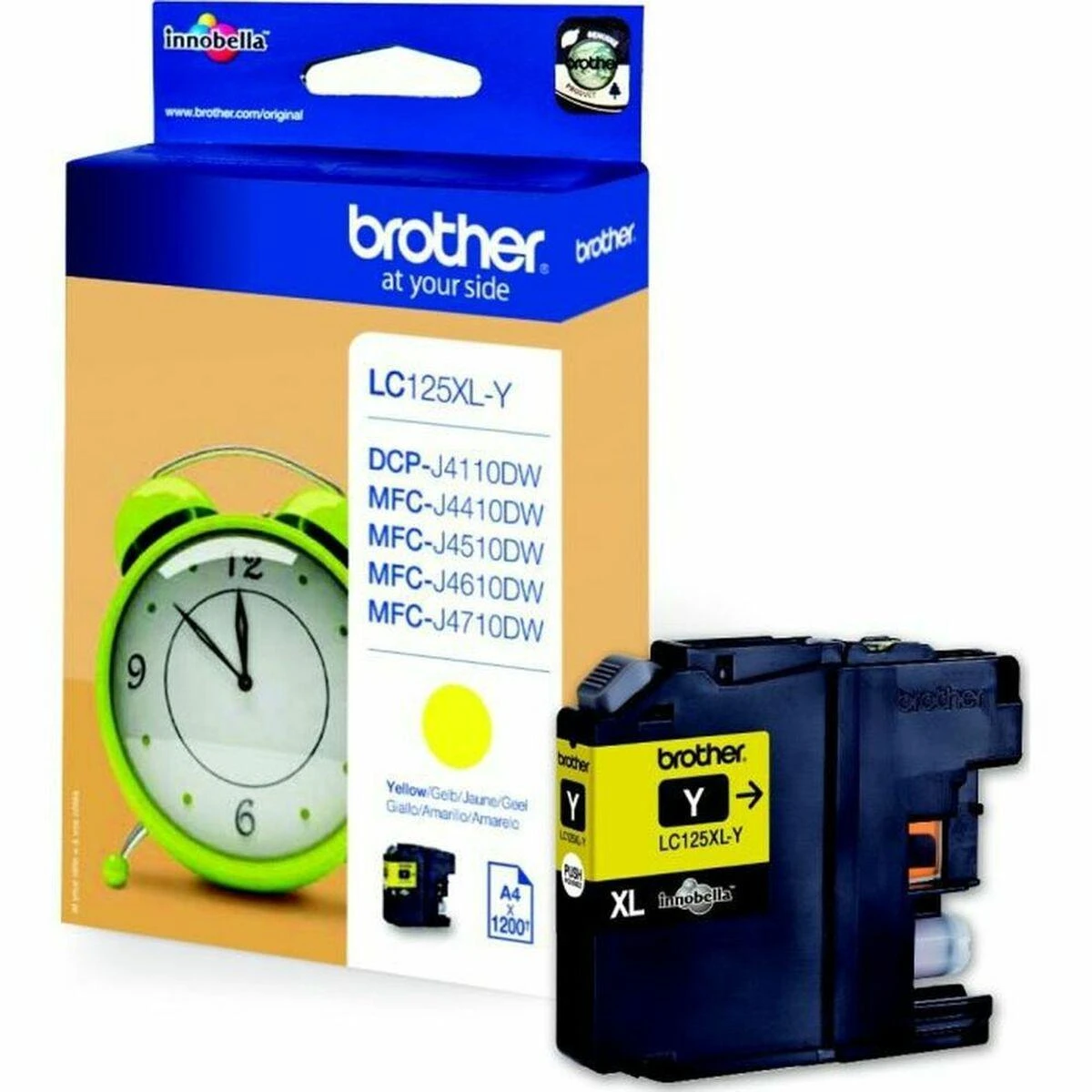 Brother LC125XLY | Rašalo kasetė | Geltona