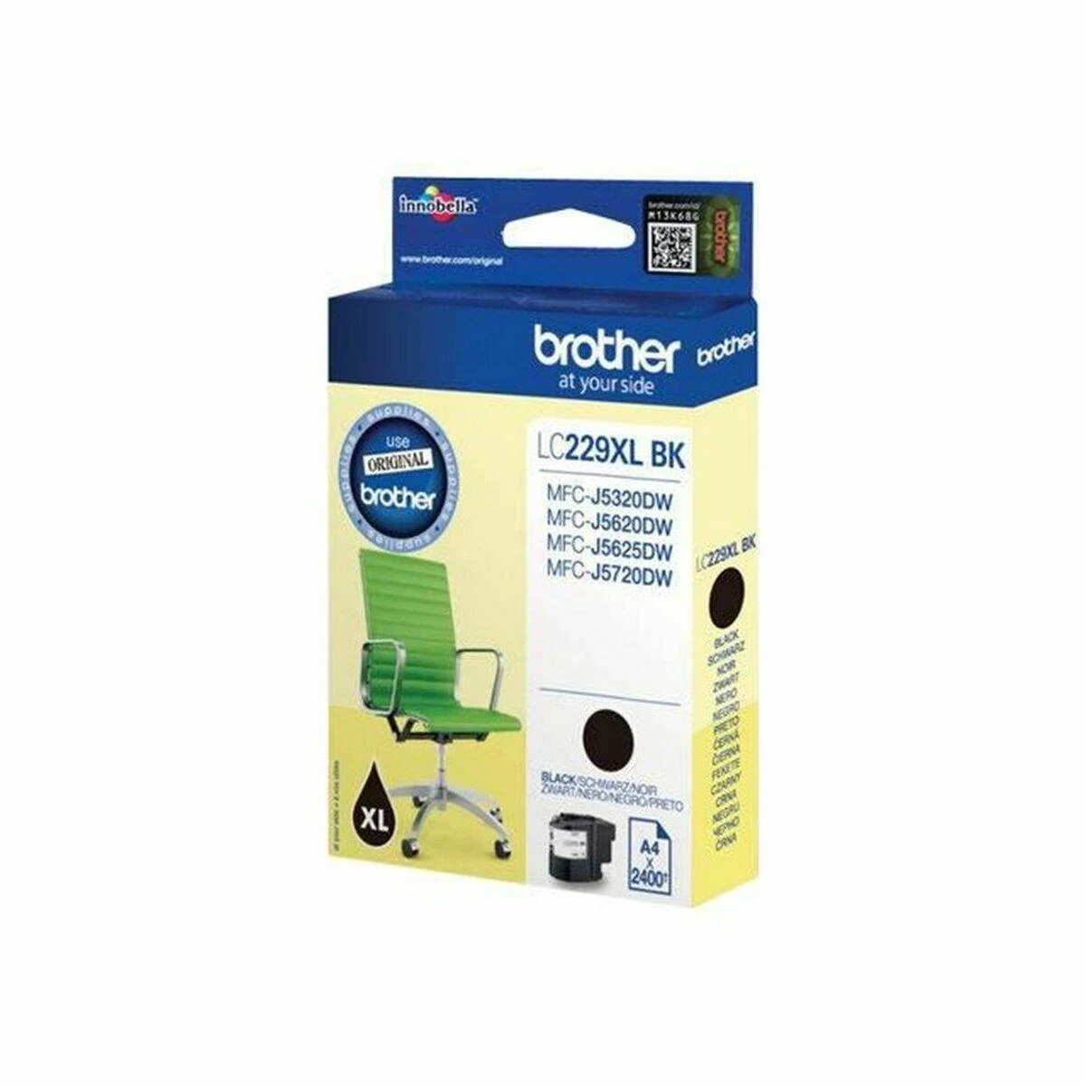 Brother Brolis LC-229XLBK | Rašalo kasetė | Juodas