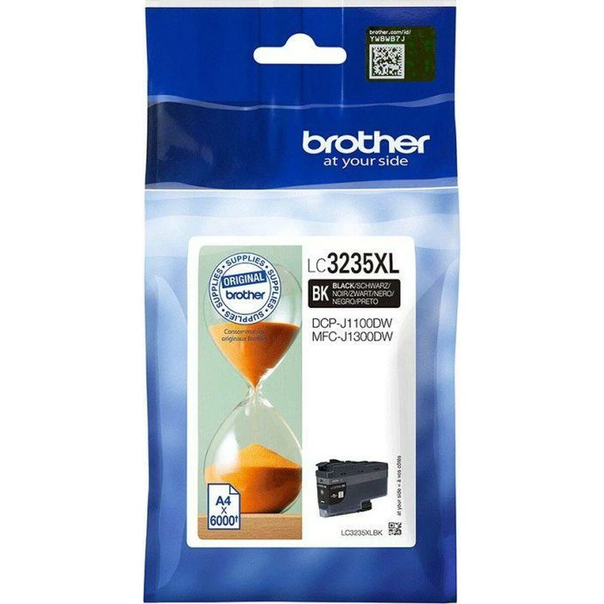 BROTHER LC-3235XLBK itin didelės talpos Juodas rašalo kasetė, 6000 psl.