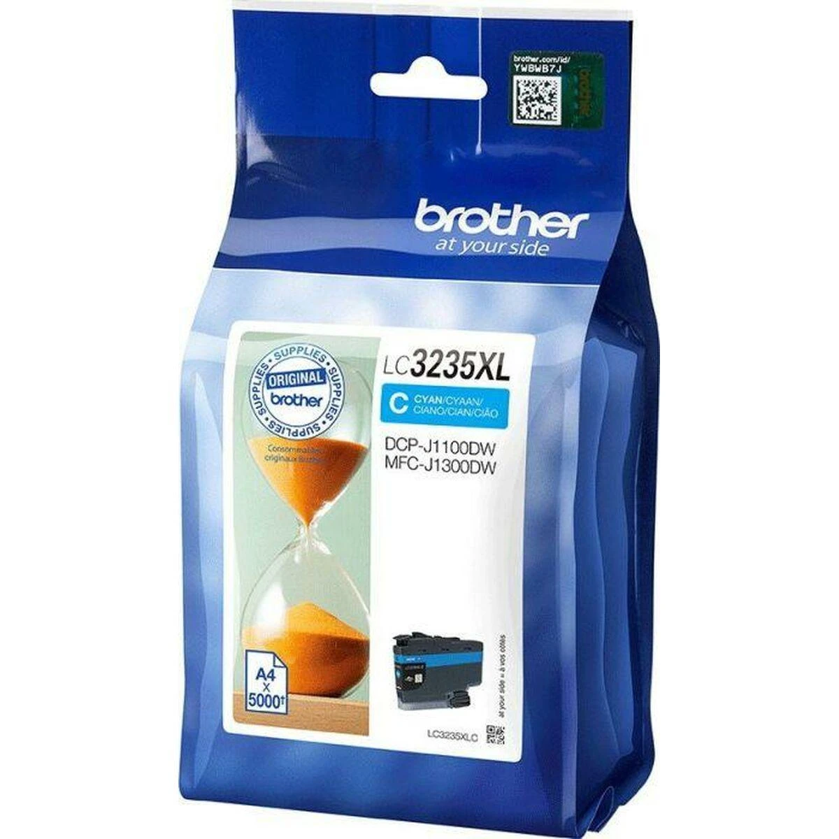BROTHER LC-3235XLC itin didelės talpos žydro spalvos rašalo kasetė, 5000 psl.