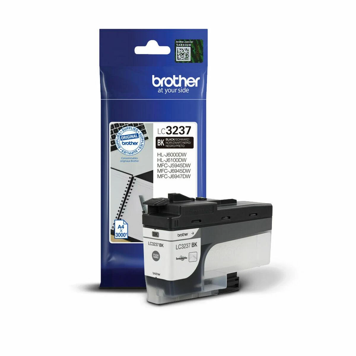 BROTHER LC3237BK TONERIS Juodas 3000