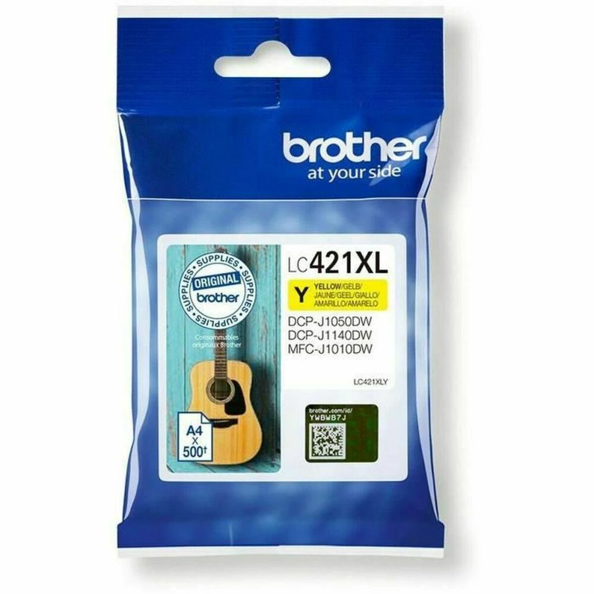 Brother LC421XLY rašalo kasetė, Geltona | Brother LC421XLY | Rašalo kasetė | Geltona