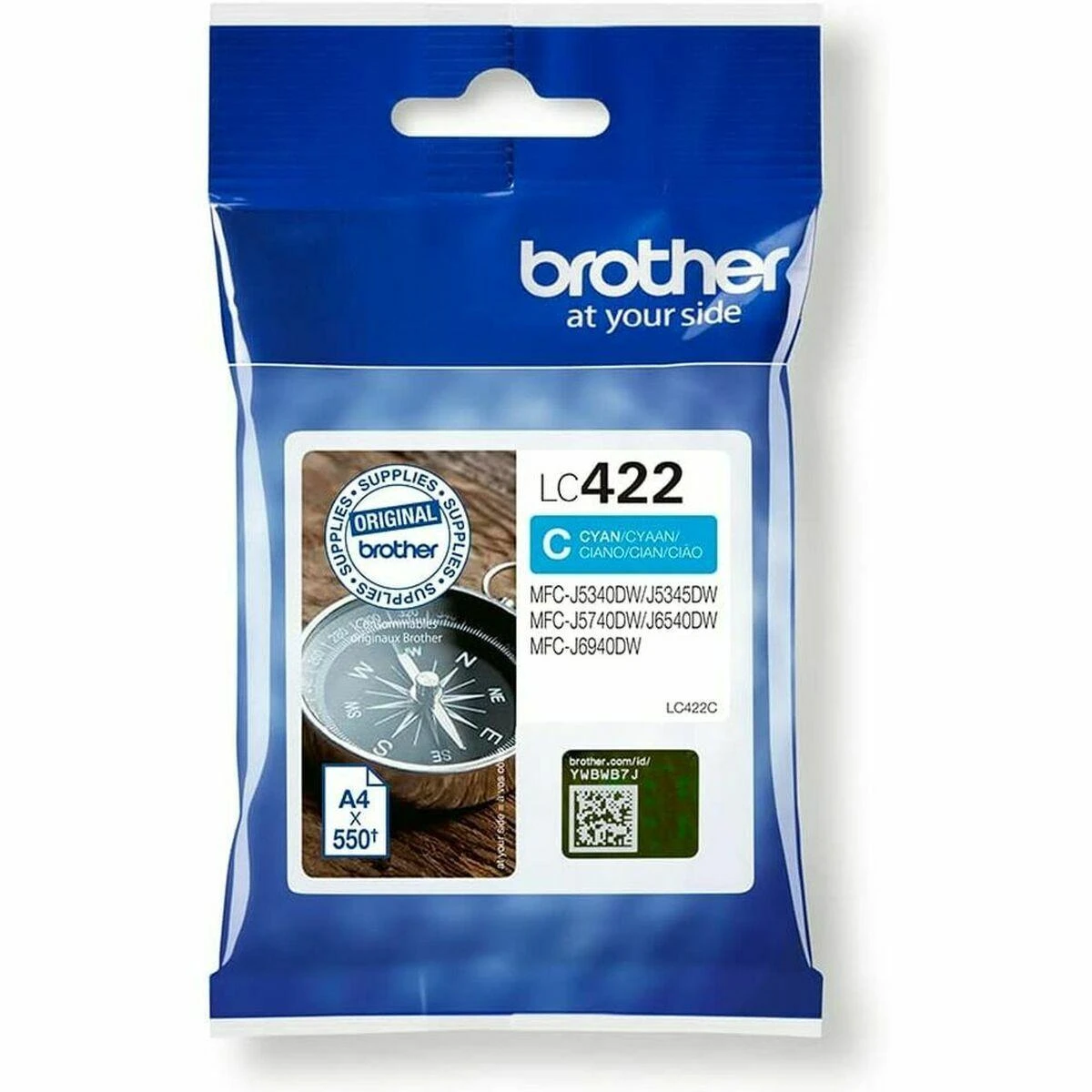 BROTHER LC422C RAŠALAS, skirtas BH19M/B
