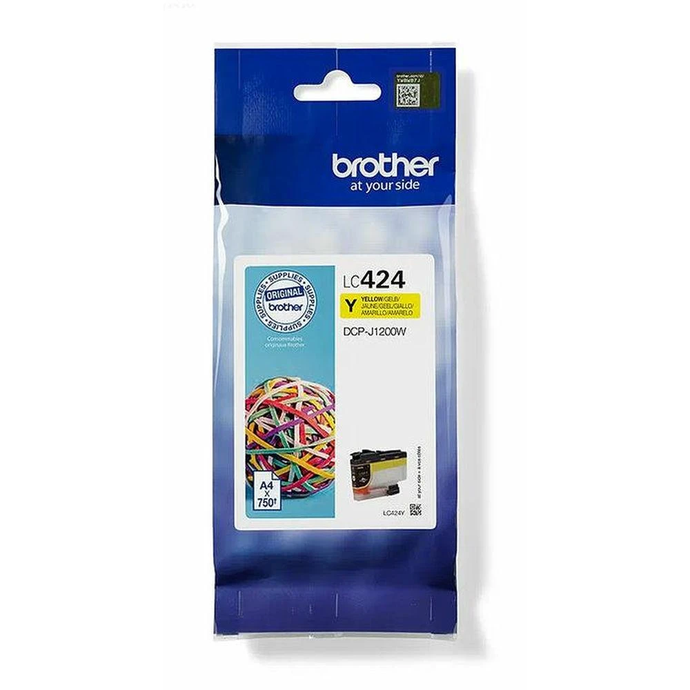 Brother Brolis LC-424Y | Rašalo kasetė | Geltona