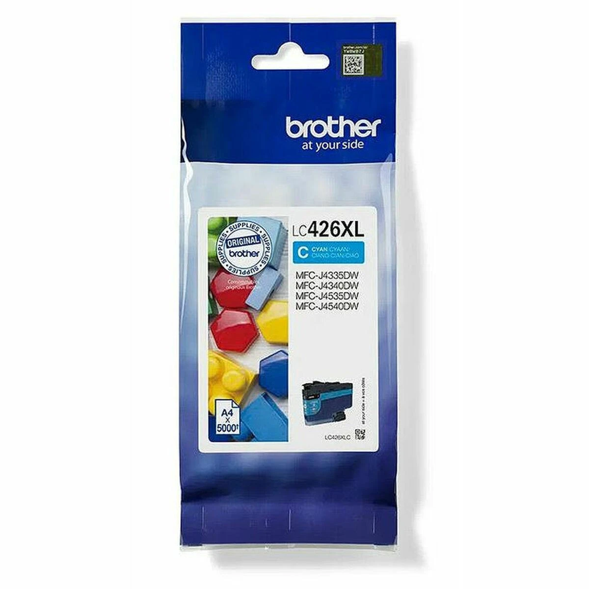 BROTHER LC426XLC CYAN RAŠALŲ KASETĖ, IŠĖLIS = 5000 PUSLAPŲ